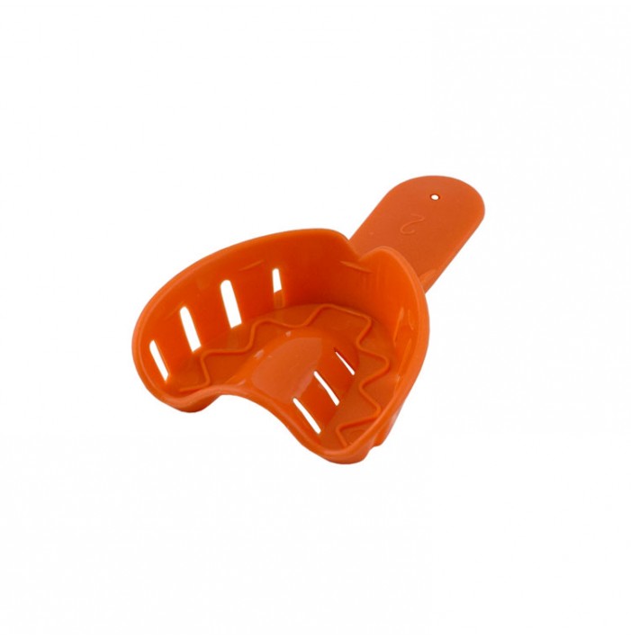 Disposable Orthodontic impression tray upper fig. 2, size XS (orange) 10 pieces