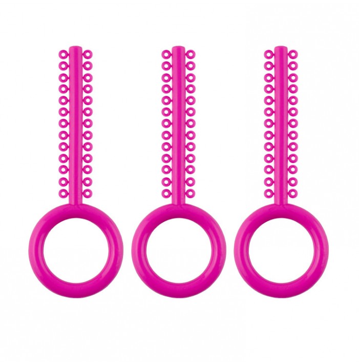 ElastoMax Uno-I ligatures hot pink (40 sticks, 1040 ligatures)