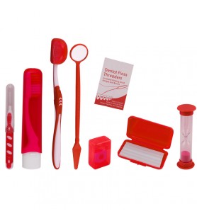 Orthodontic care kit red IV