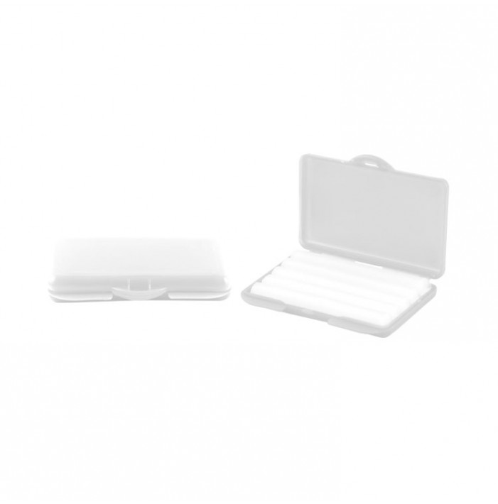 Clear relief wax unscented white box (Pack of 10 pieces)