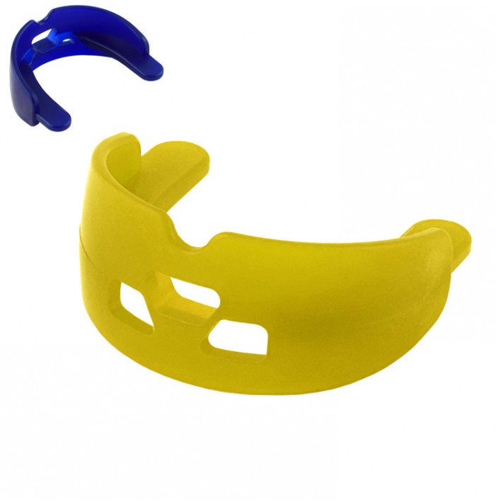 Ultima mouth guard without strap yellow