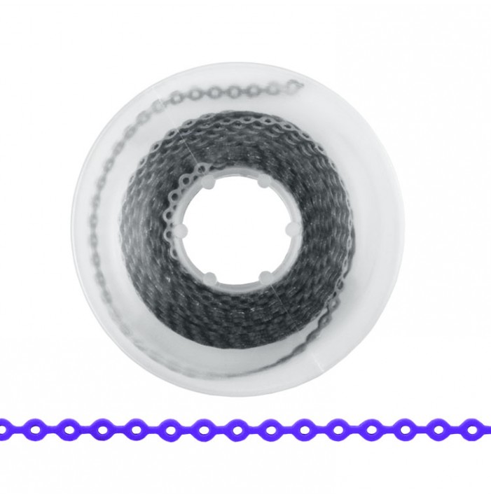ElastoMax elastomeric chain thin, long silver (4.5m spool)