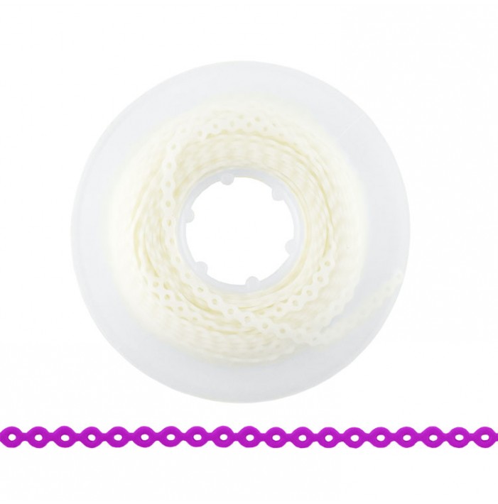 ElastoMax elastomeric chain, latex free, short pearl color (4.5m spool)
