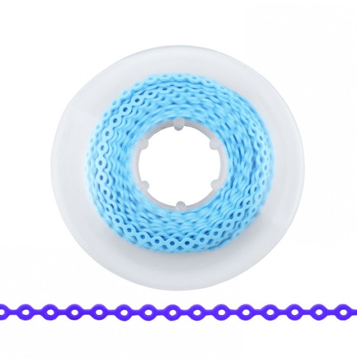 ElastoMax elastomeric chain, latex free, long sky blue (4.5m spool)
