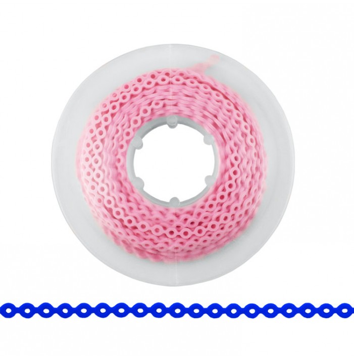 ElastoMax elastomeric chain, latex free, short light pink (4.5m spool)