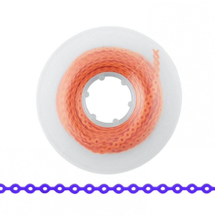 ElastoMax elastomeric chain, latex free, long orange (4.5m spool)