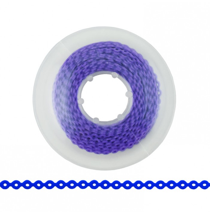 ElastoMax elastomeric chain, latex free, short purple (4.5m spool)