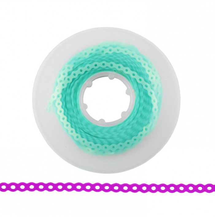 ElastoMax elastomeric chain, latex free, closed pearl green (4.5m spool)