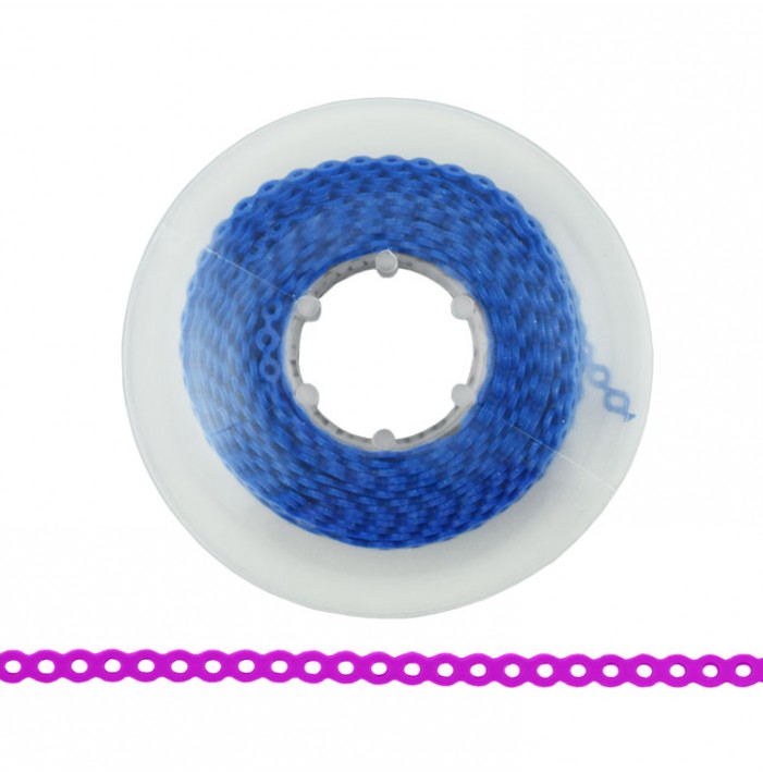 ElastoMax elastomeric chain, latex free, closed blue (4.5m spool)
