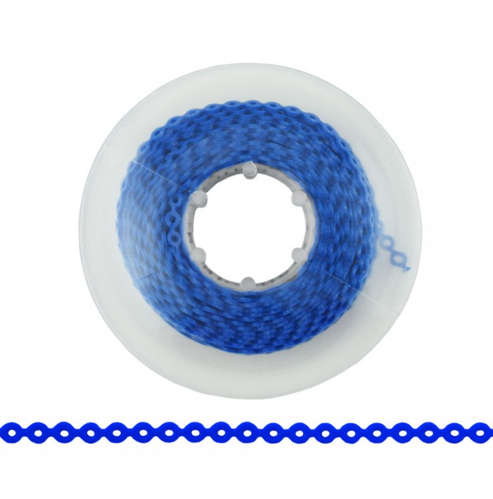 ElastoMax elastomeric chain, latex free, short blue (4.5m spool)