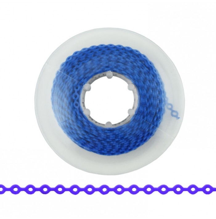 ElastoMax elastomeric chain, latex free, long blue (4.5m spool)