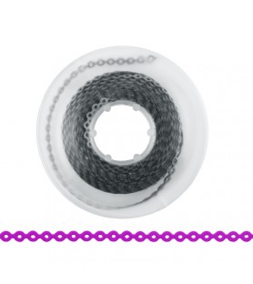ElastoMax elastomeric chain, latex free, short metallic silver (4.5m spool)