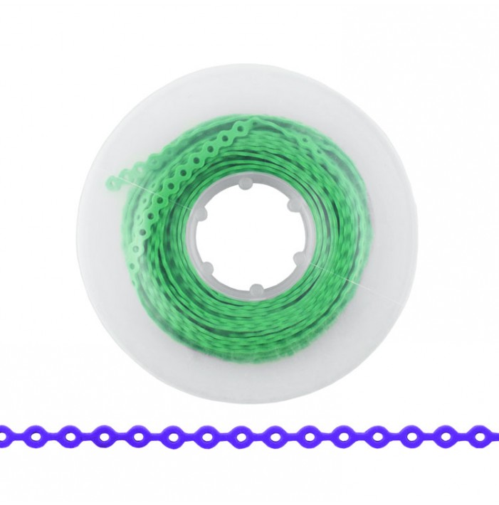 ElastoMax elastomeric chain, latex free, long spring green (4.5m spool)