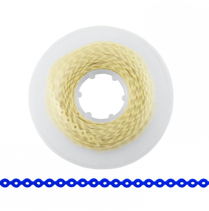 ElastoMax elastomeric chain, latex free, short tooth color (4.5m spool)