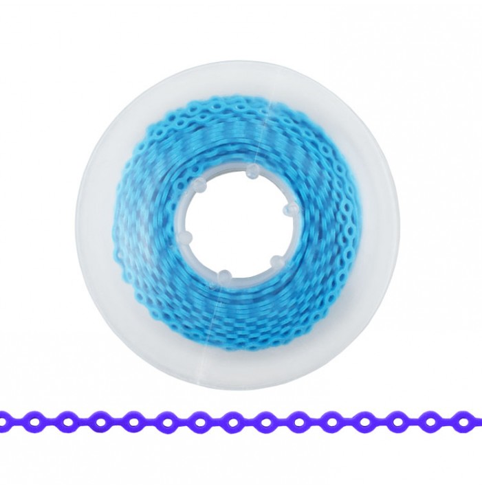 ElastoMax elastomeric chain, latex free, long blue (4.5m spool)