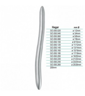 Dilator uterine Hegar DE ø 3/4mm, 200mm