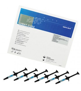 Alpha-Dent® Light Cure Band Adhesive Kit 6 x 5g Adhesive Syringes
