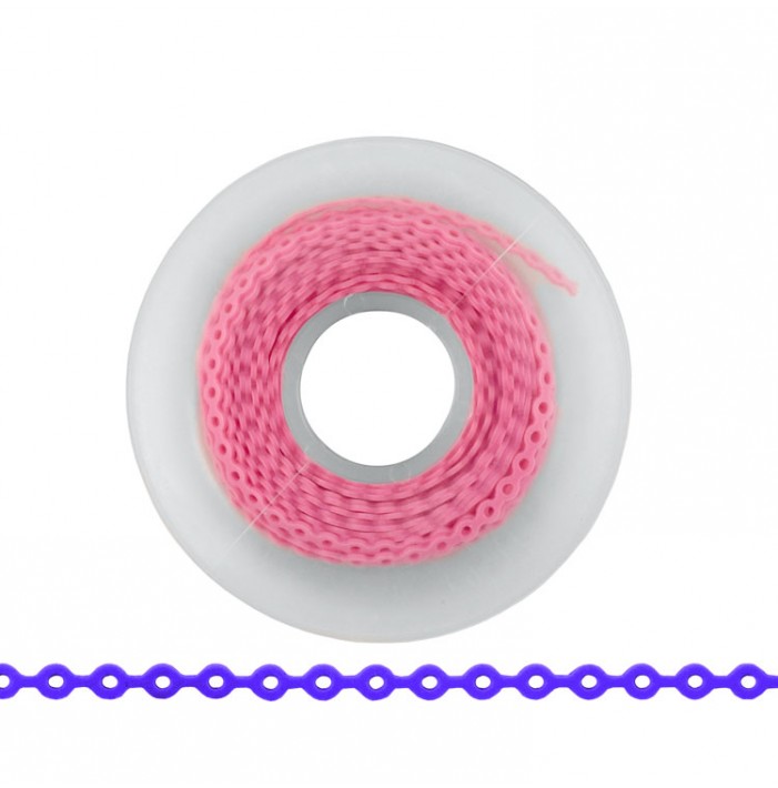 ElastoMax Uno elastomeric chain, long, light pink (4.5m spool)