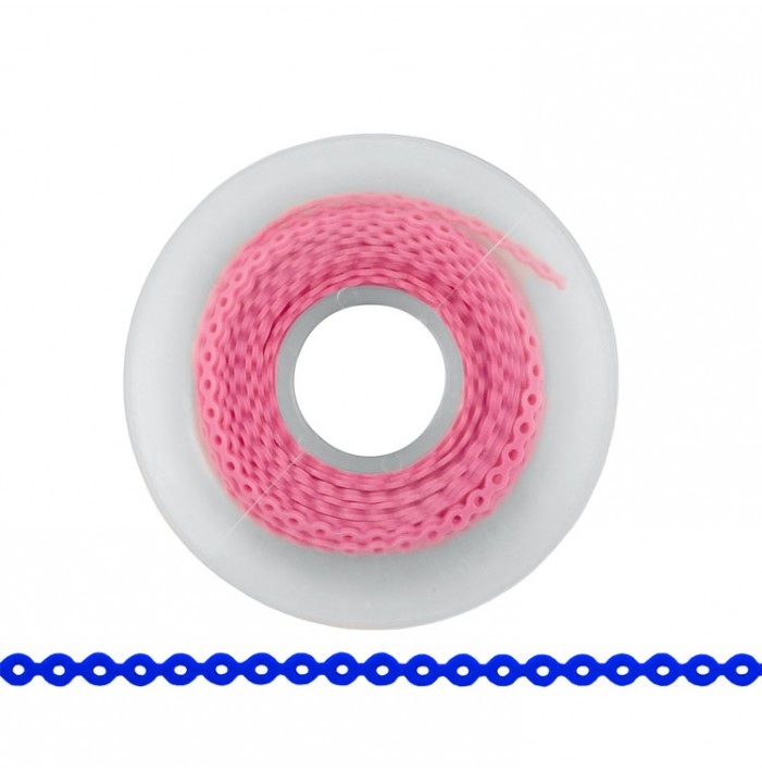 ElastoMax Uno elastomeric chain, short, light pink (4.5m spool)
