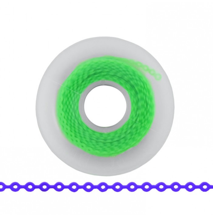 ElastoMax Uno elastomeric chain, long, light green (4.5m spool)