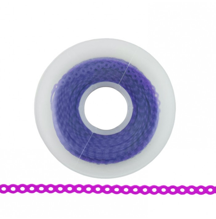 ElastoMax Uno elastomeric chain, closed dark purple (4.5m spool)