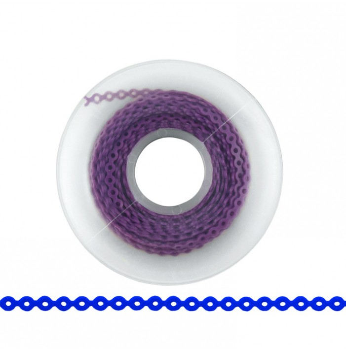 ElastoMax Uno elastomeric chain, short, light purple (4.5m spool)