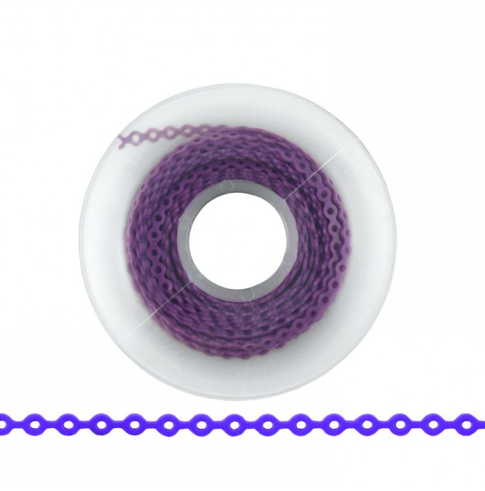 ElastoMax Uno elastomeric chain, long, light purple (4.5m spool)