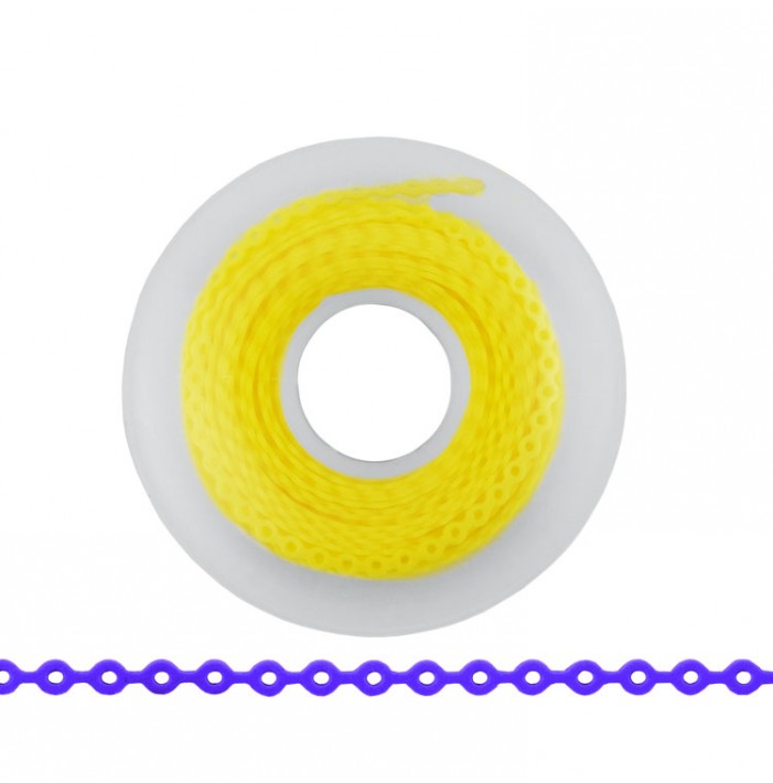 ElastoMax Uno elastomeric chain, long, yellow (4.5m spool)
