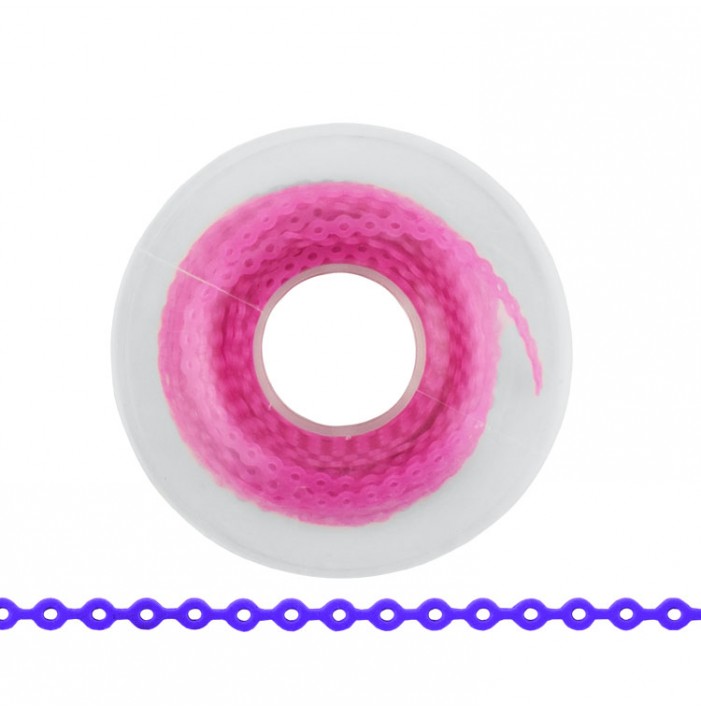 ElastoMax Uno elastomeric chain, long, dark pink (4.5m spool)