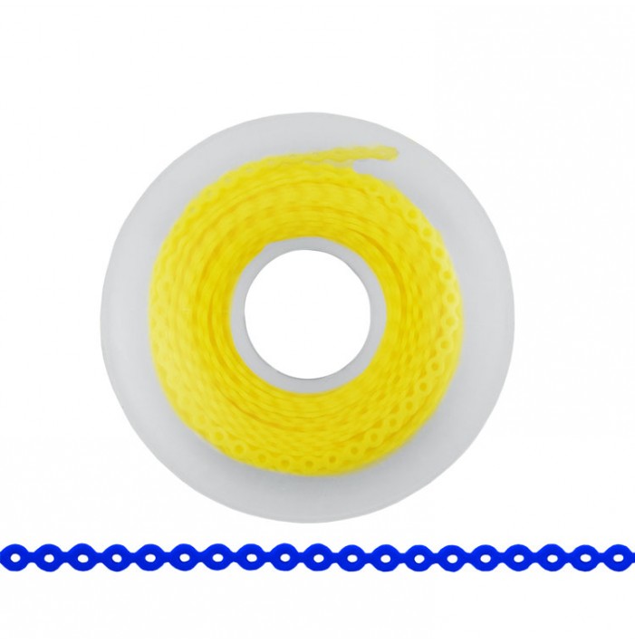 ElastoMax Uno elastomeric chain, short, yellow (4.5m spool)