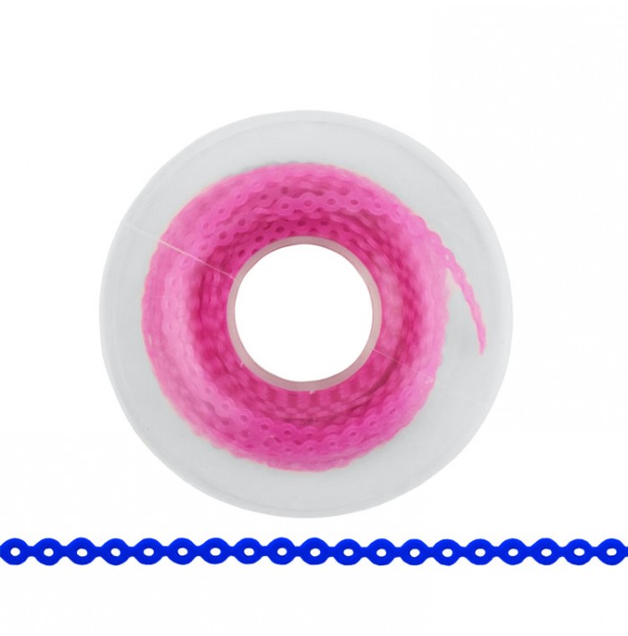 ElastoMax Uno elastomeric chain, short, dark pink (4.5m spool)