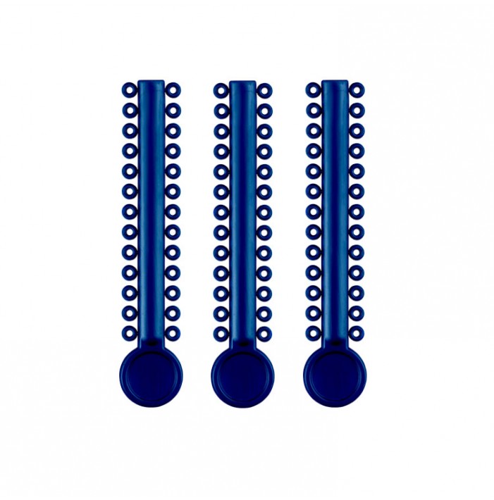 ElastoMax Uno ligatury niebieski metalic (40 pasków, 1040 szt.)