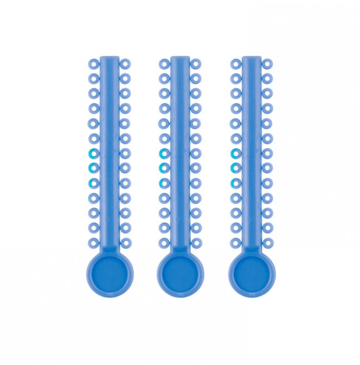 ElastoMax Uno ligatury niebieskie perłowe (40 pasków, 1040 szt.)