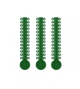 ElastoMax Uno ligatury zielone (40 pasków, 1040 szt.)