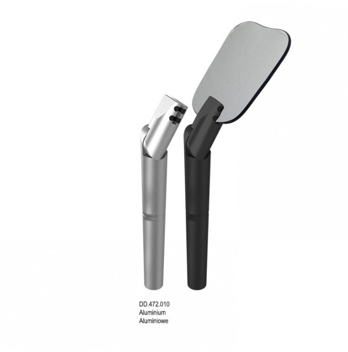 Aluminium handle for photographic mirror silver