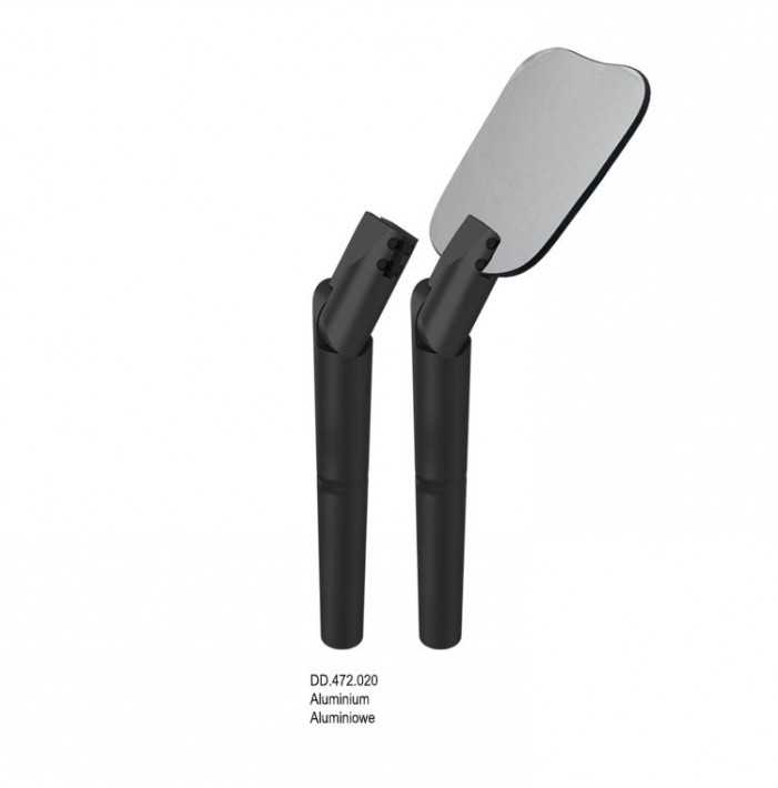 Aluminium handle for photographic mirror black