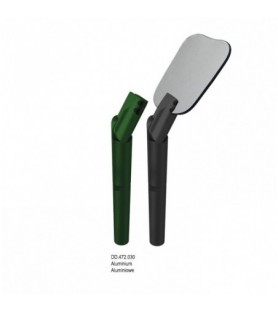 Aluminium handle for photographic mirror green
