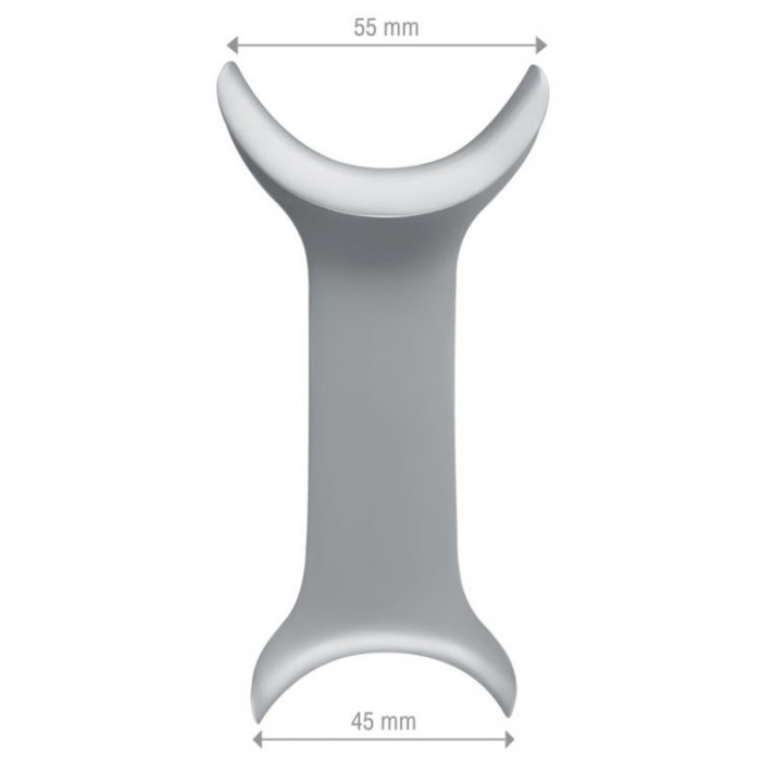 Retractor cheek double ended Falcon-Simplex 45 x 55 x 110mm
