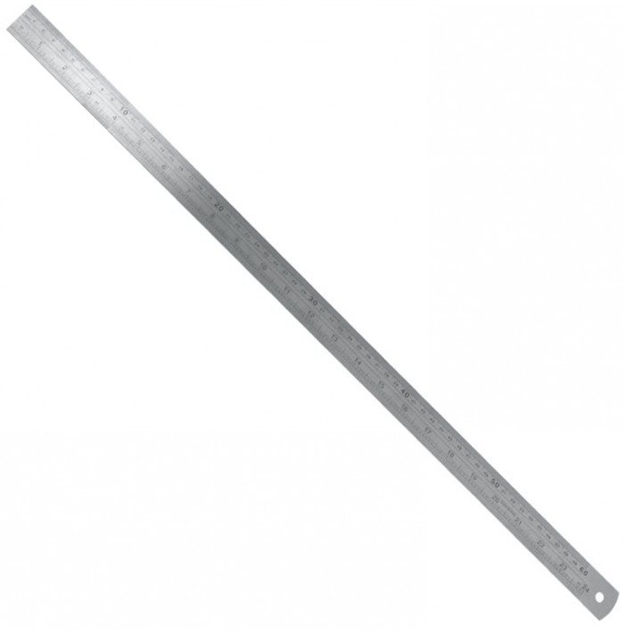 Ruler stainless steel cm/inches 600mm/24"