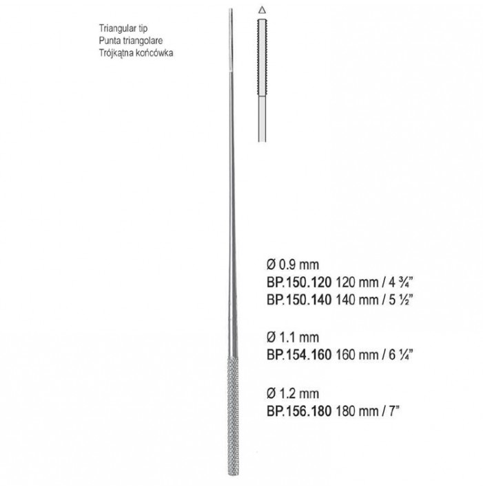 Applicator cotton Farrel triangular tip Ø 0.9mm/120mm