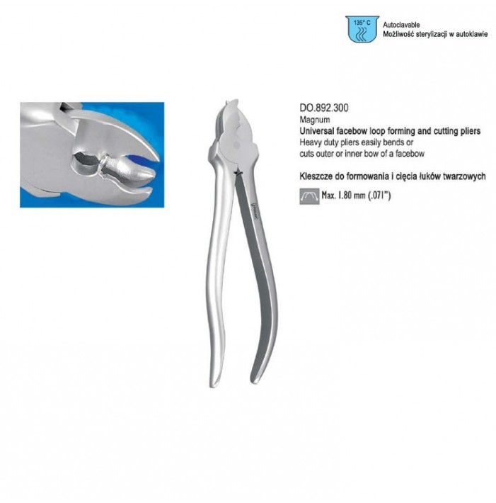 Pliers face bow bending and cutting universal Magnum