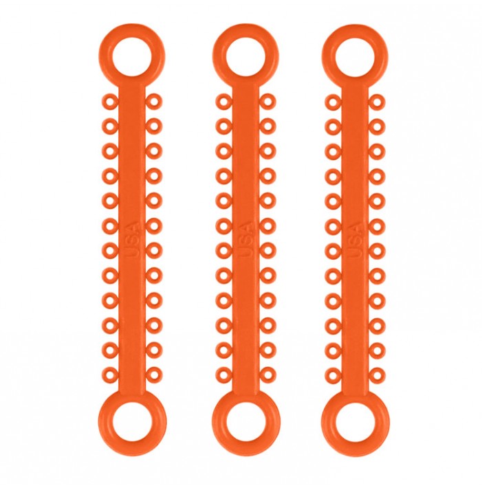 ElastoMax ligatures, latex free, orange (46 sticks, 1008 ligatures)