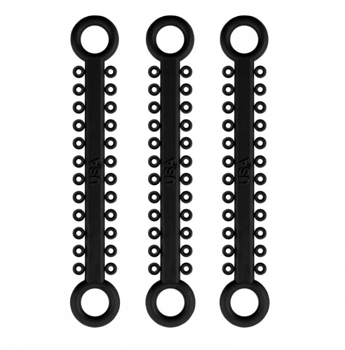 ElastoMax ligatures, latex free, black (46 sticks, 1008 ligatures)