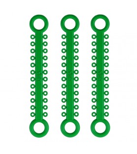 ElastoMax ligatures, latex free, spring green (46 sticks, 1008 ligatures)