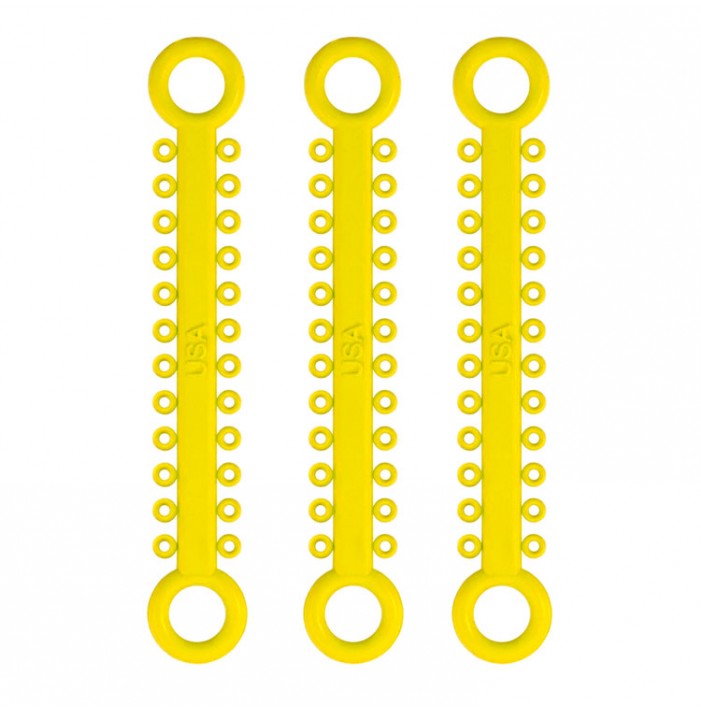 ElastoMax ligatures, latex free, yellow (46 sticks, 1008 ligatures)