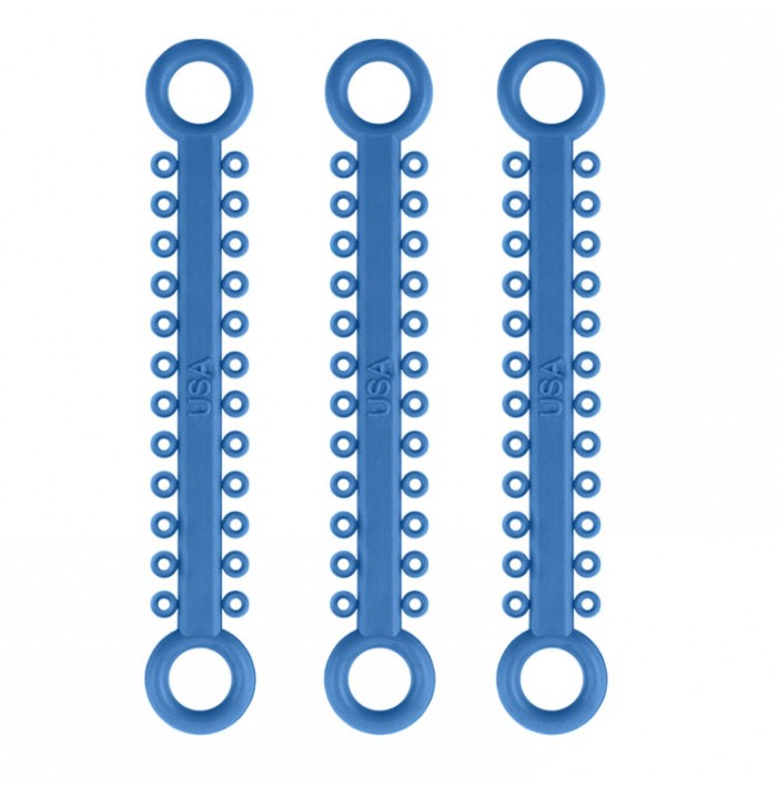 ElastoMax ligatures, latex free, light blue (46 sticks, 1008 ligatures)