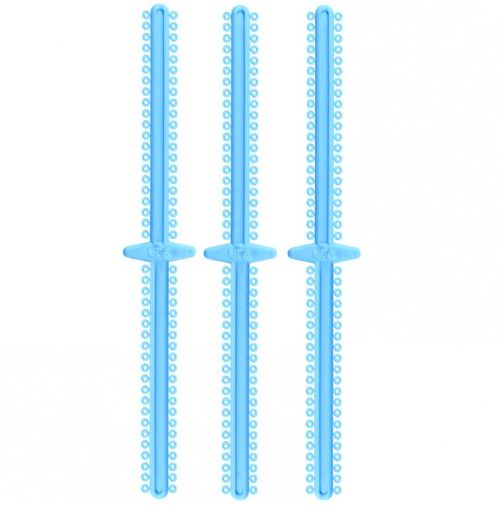 ElastoMax Duo ligatures, Latex free, sky blue (20 sticks, 1008 ligatures)
