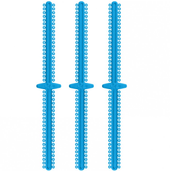 ElastoMax Duo ligatures, Latex free, light blue (20 sticks, 1008 ligatures)