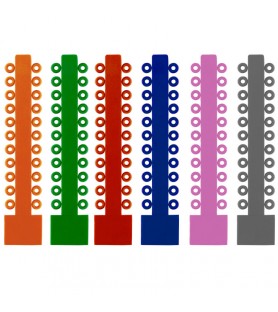 ElastoMax Solo ligatury, bez lateksu, w różnych kolorach (1012 szt.)