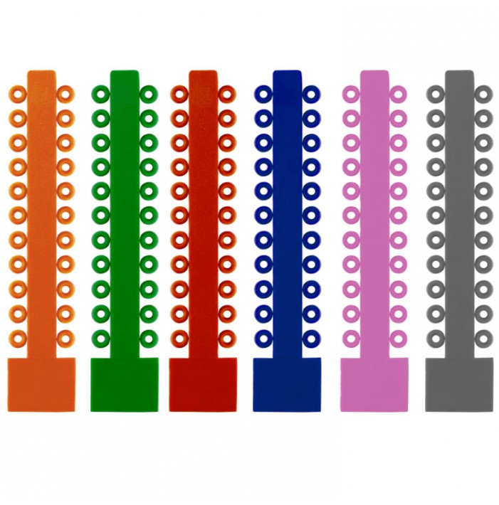 ElastoMax Solo ligatury, bez lateksu, w różnych kolorach (1012 szt.)